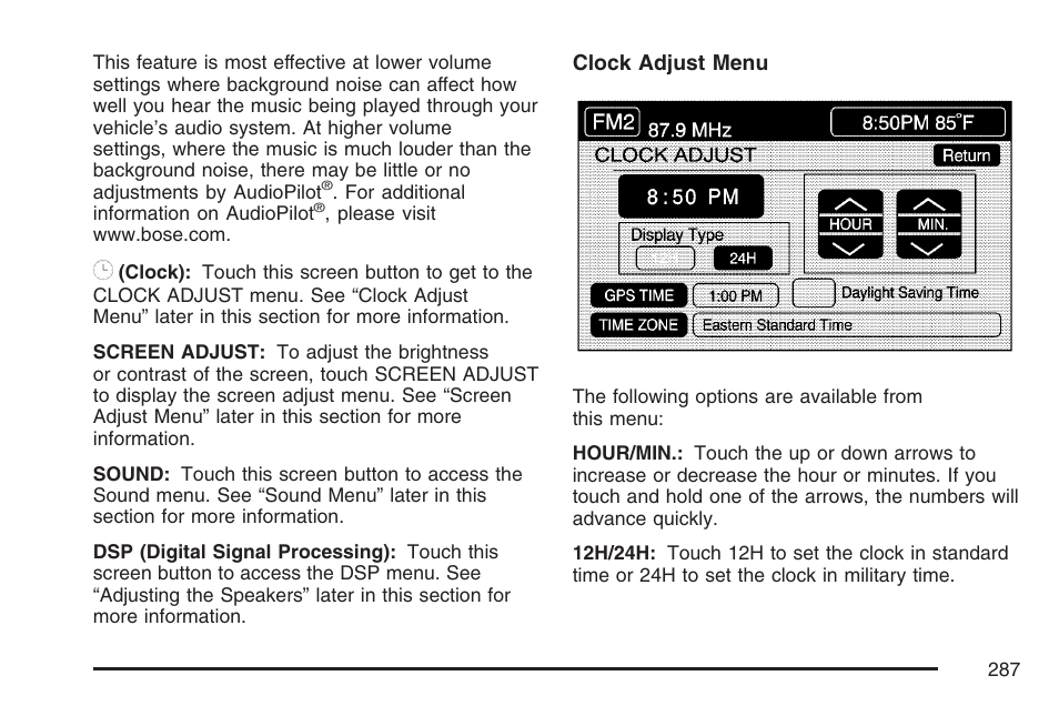 Cadillac 2007 XLR User Manual | Page 287 / 512