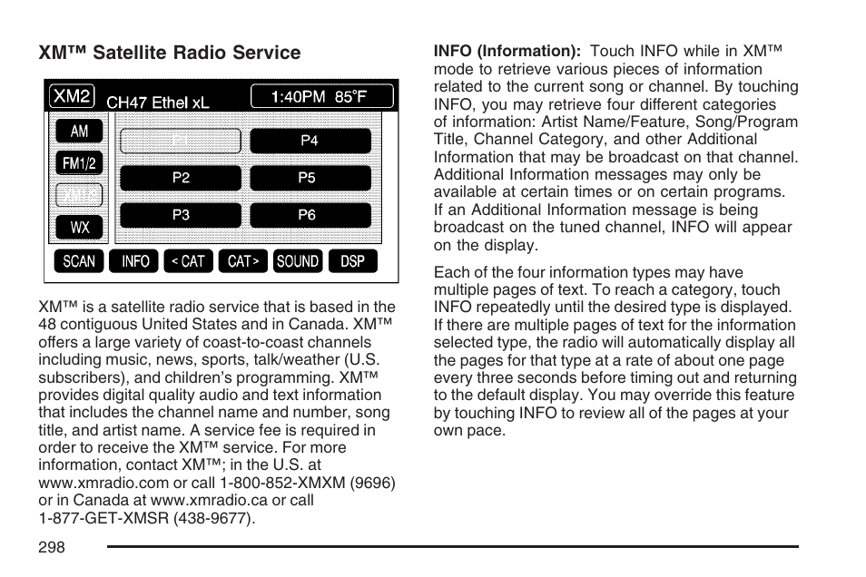 Cadillac 2007 XLR User Manual | Page 298 / 512