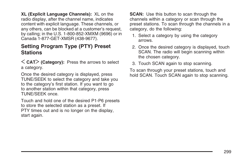 Cadillac 2007 XLR User Manual | Page 299 / 512