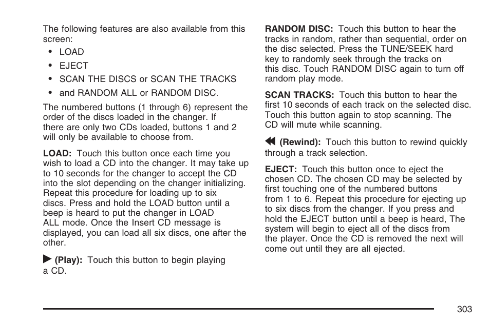 Cadillac 2007 XLR User Manual | Page 303 / 512