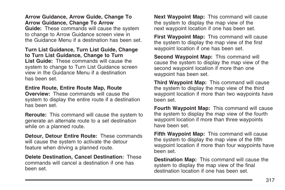 Cadillac 2007 XLR User Manual | Page 317 / 512