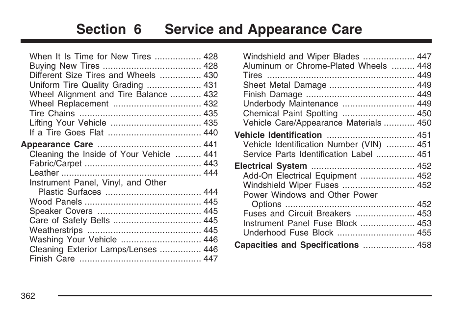 Cadillac 2007 XLR User Manual | Page 362 / 512