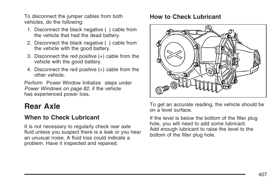 Rear axle | Cadillac 2007 XLR User Manual | Page 407 / 512