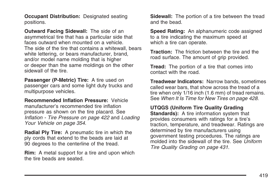 Cadillac 2007 XLR User Manual | Page 419 / 512