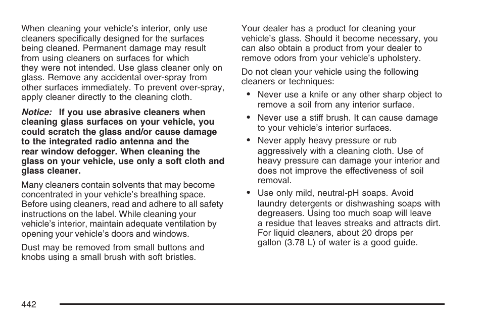 Cadillac 2007 XLR User Manual | Page 442 / 512