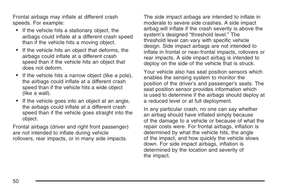 Cadillac 2007 XLR User Manual | Page 50 / 512