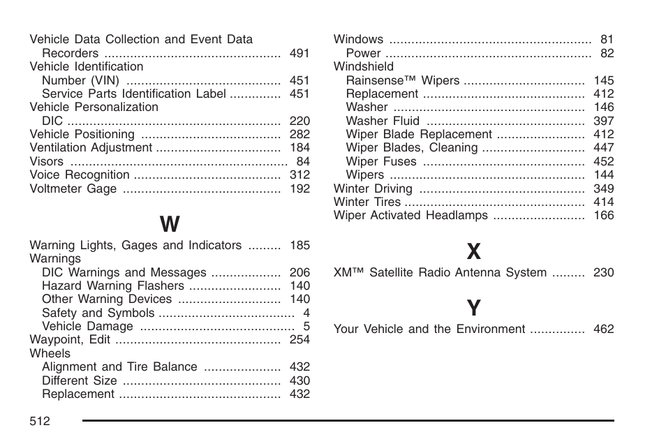 Cadillac 2007 XLR User Manual | Page 512 / 512