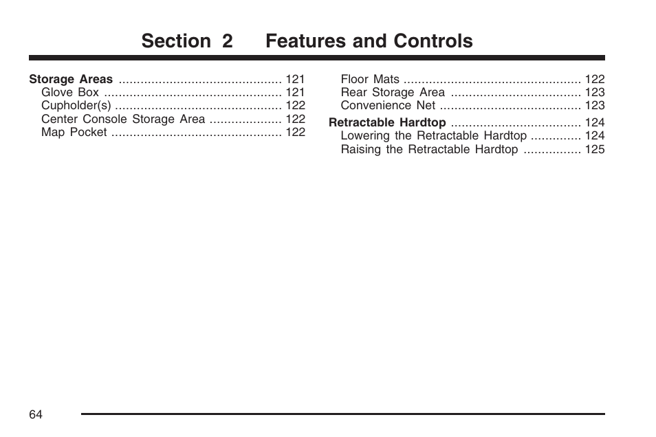 Cadillac 2007 XLR User Manual | Page 64 / 512