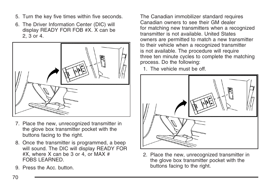 Cadillac 2007 XLR User Manual | Page 70 / 512