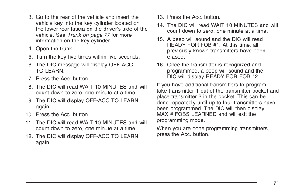 Cadillac 2007 XLR User Manual | Page 71 / 512