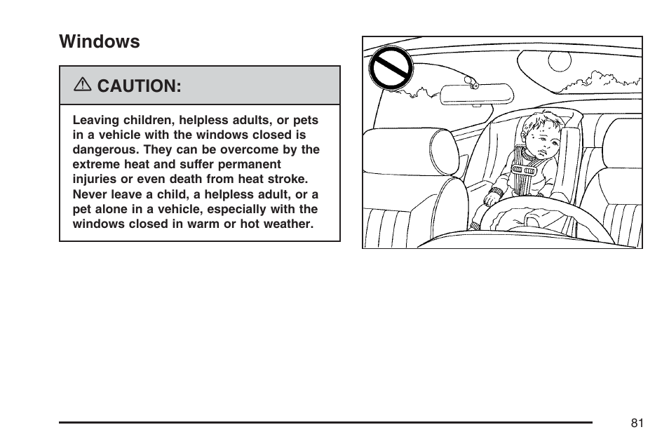 Windows | Cadillac 2007 XLR User Manual | Page 81 / 512