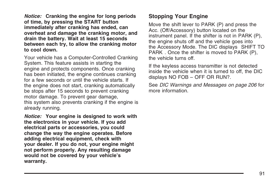 Cadillac 2007 XLR User Manual | Page 91 / 512