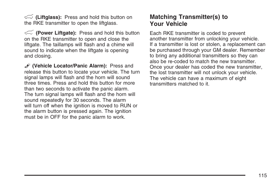 Cadillac 2007 Escalade User Manual | Page 115 / 570