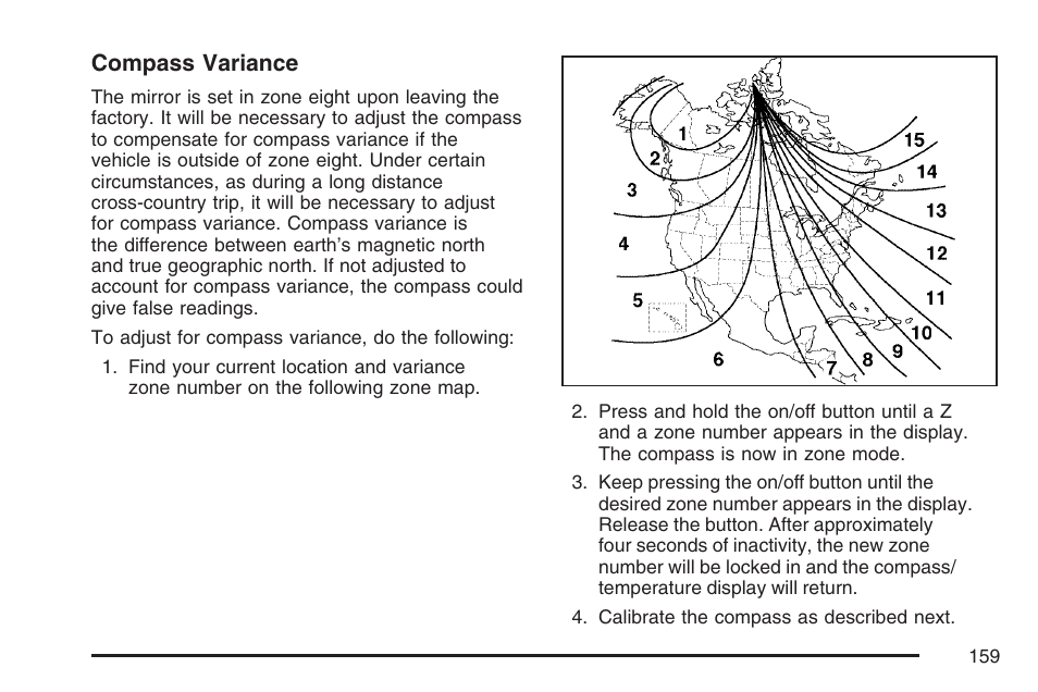 Compass variance | Cadillac 2007 Escalade User Manual | Page 159 / 570