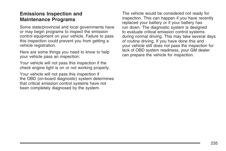 Cadillac 2007 Escalade User Manual | Page 235 / 570