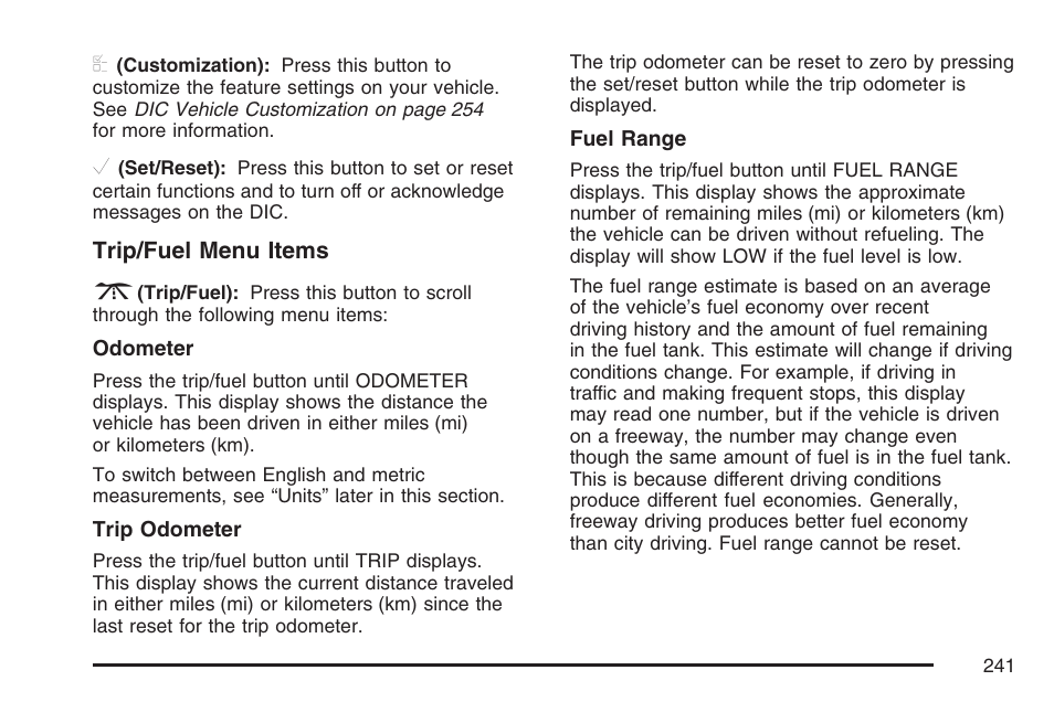 Cadillac 2007 Escalade User Manual | Page 241 / 570