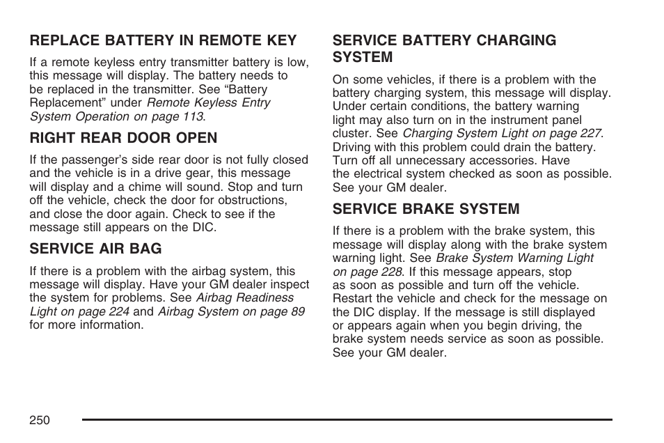 Cadillac 2007 Escalade User Manual | Page 250 / 570