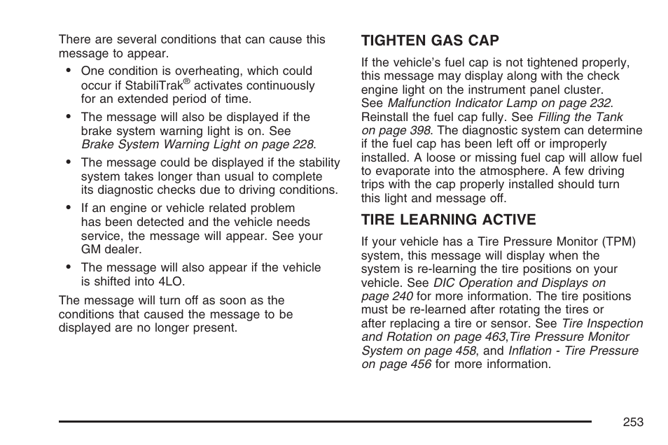 Cadillac 2007 Escalade User Manual | Page 253 / 570