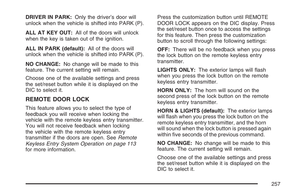Cadillac 2007 Escalade User Manual | Page 257 / 570