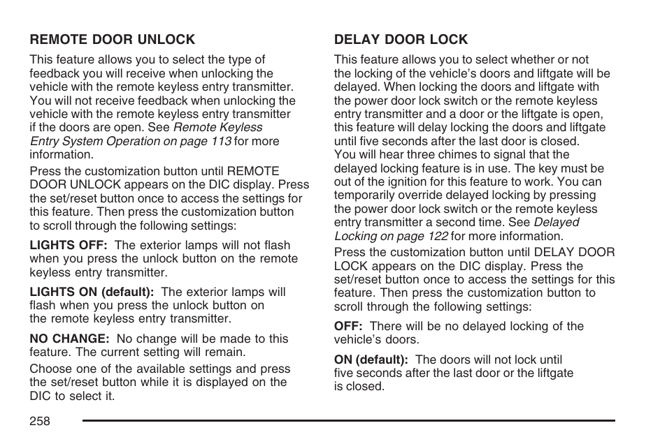 Cadillac 2007 Escalade User Manual | Page 258 / 570