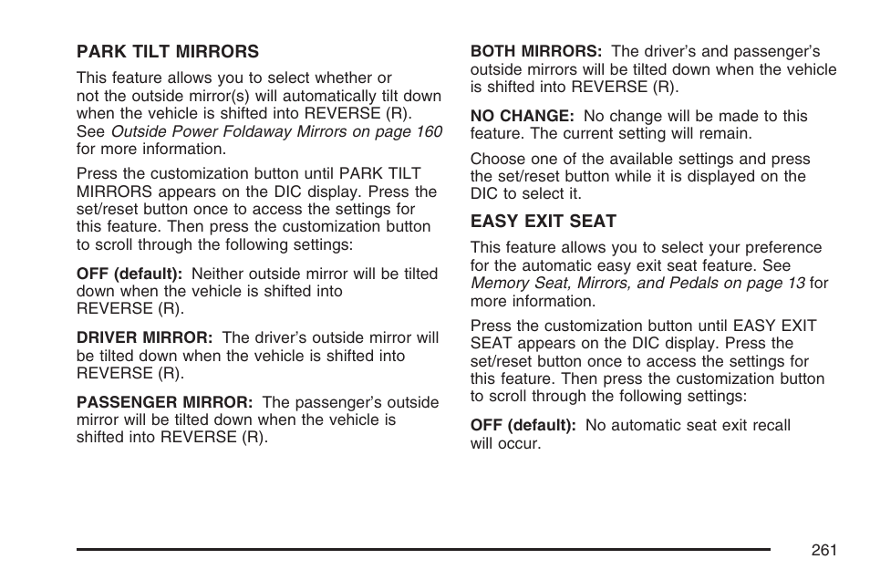 Cadillac 2007 Escalade User Manual | Page 261 / 570