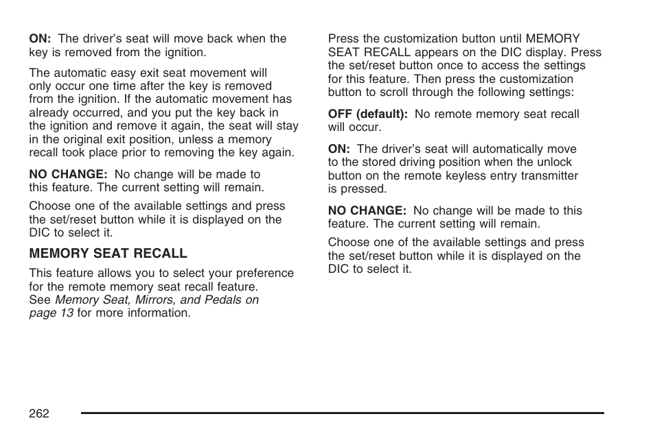 Cadillac 2007 Escalade User Manual | Page 262 / 570