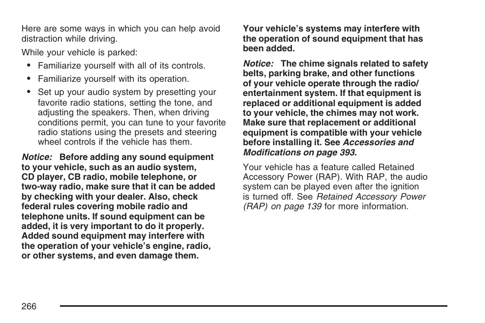 Cadillac 2007 Escalade User Manual | Page 266 / 570