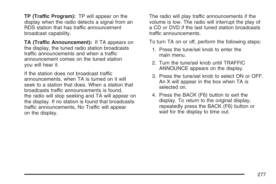 Cadillac 2007 Escalade User Manual | Page 277 / 570