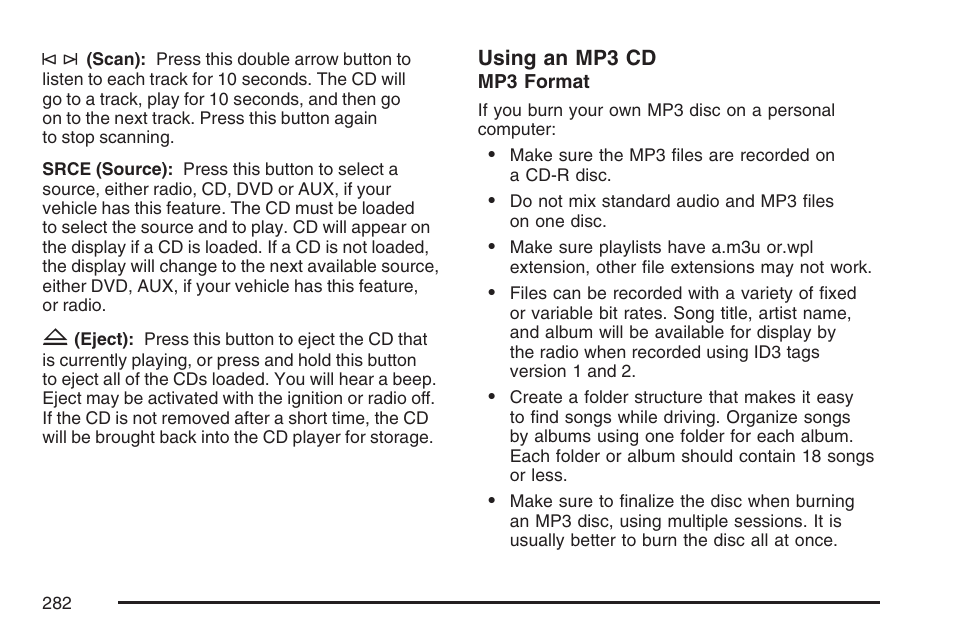 Cadillac 2007 Escalade User Manual | Page 282 / 570
