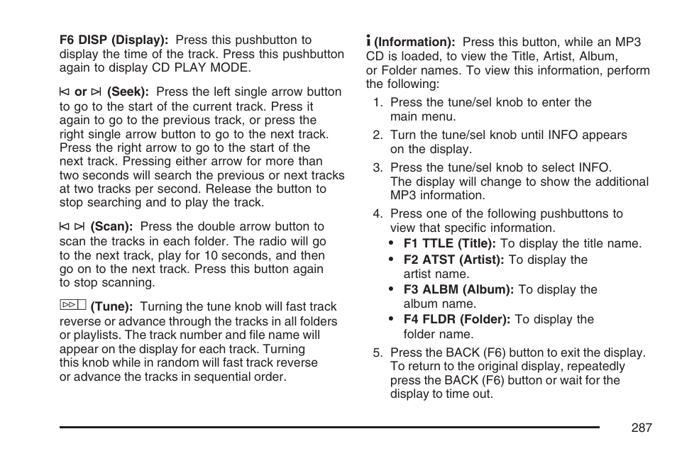 Cadillac 2007 Escalade User Manual | Page 287 / 570