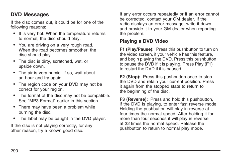 Cadillac 2007 Escalade User Manual | Page 290 / 570