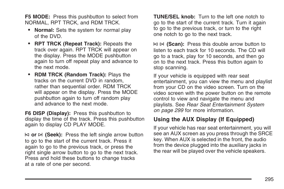 Cadillac 2007 Escalade User Manual | Page 295 / 570