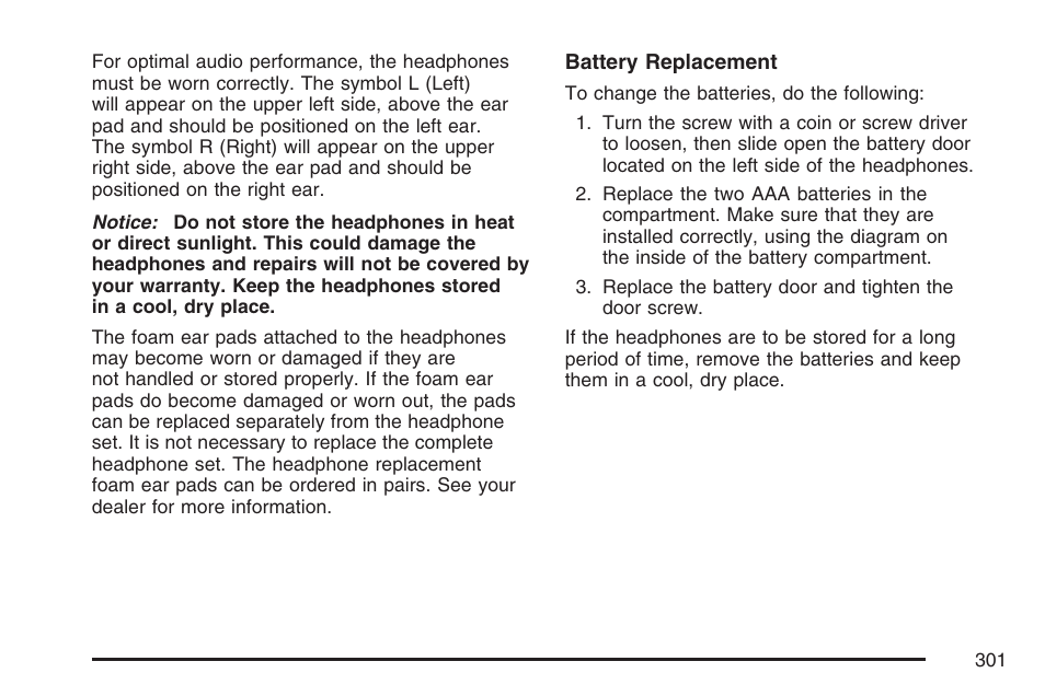 Cadillac 2007 Escalade User Manual | Page 301 / 570