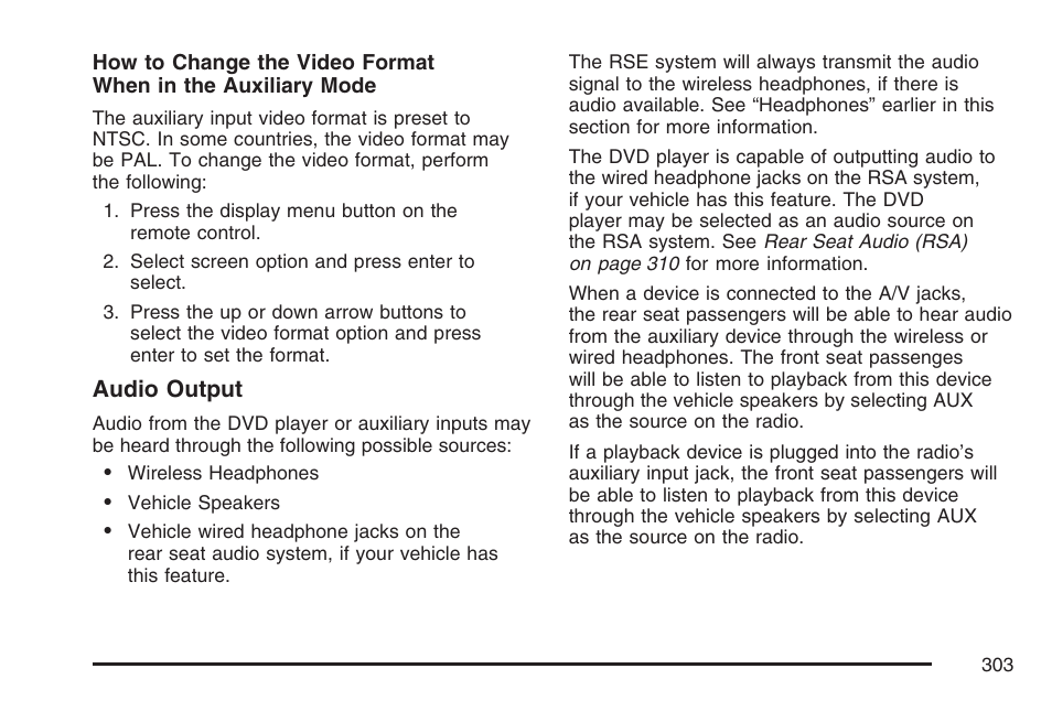Cadillac 2007 Escalade User Manual | Page 303 / 570