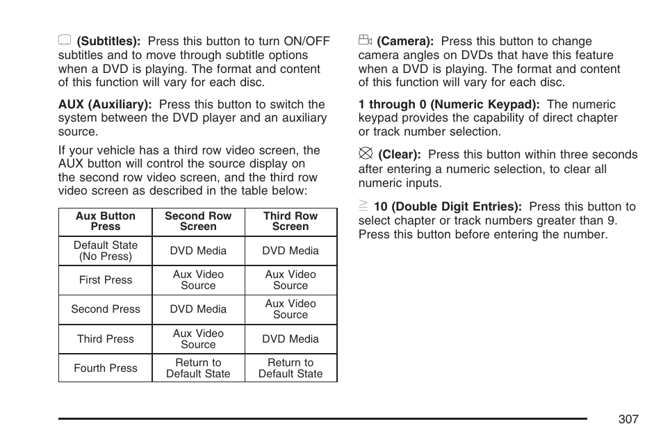 Cadillac 2007 Escalade User Manual | Page 307 / 570