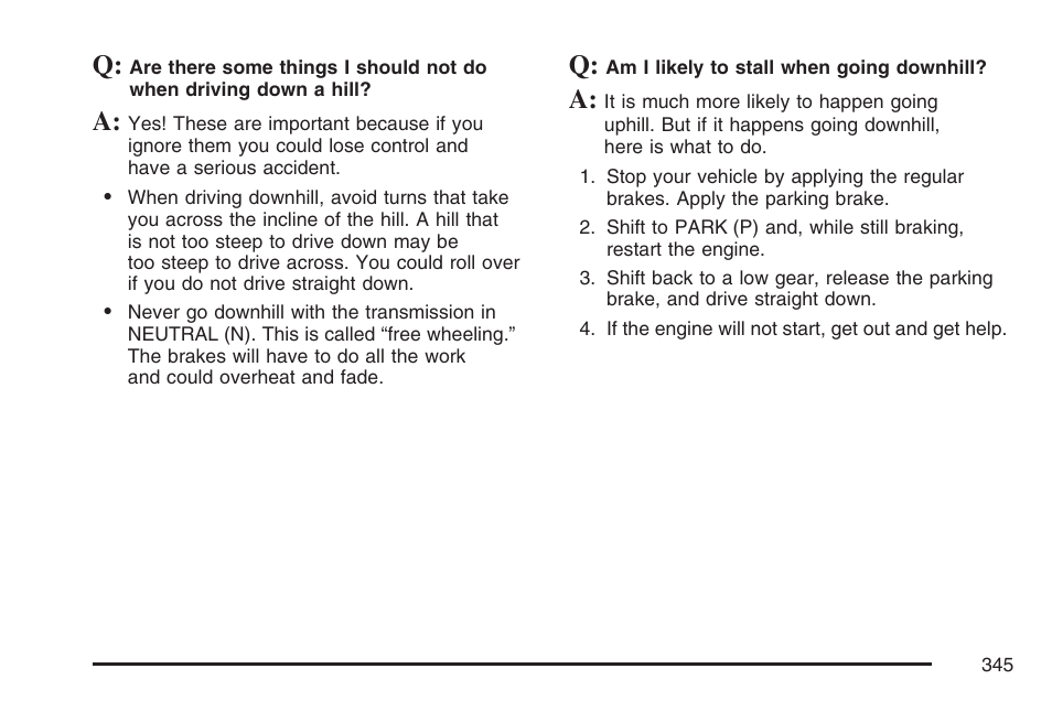 Cadillac 2007 Escalade User Manual | Page 345 / 570