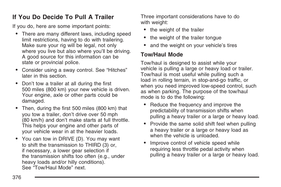 Cadillac 2007 Escalade User Manual | Page 376 / 570