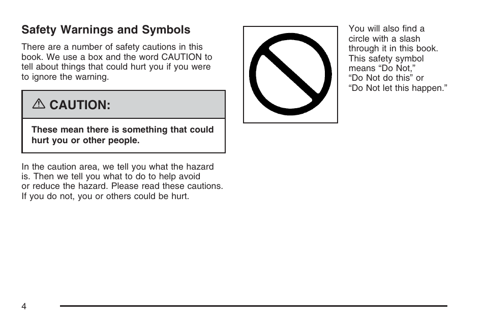 Caution | Cadillac 2007 Escalade User Manual | Page 4 / 570
