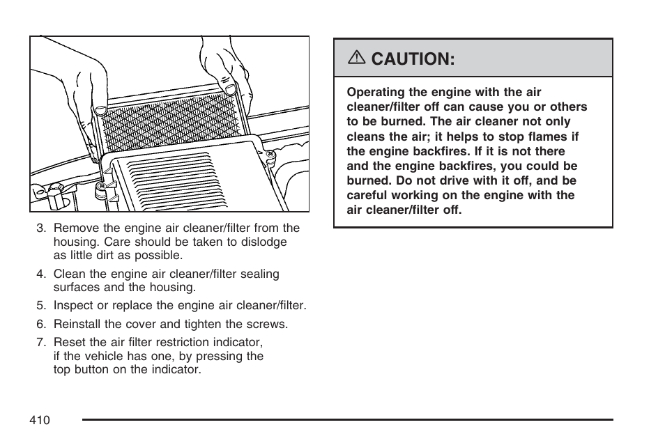 Caution | Cadillac 2007 Escalade User Manual | Page 410 / 570