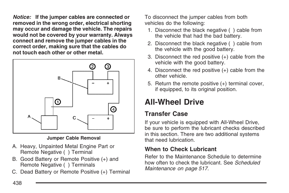All-wheel drive, Transfer case | Cadillac 2007 Escalade User Manual | Page 438 / 570