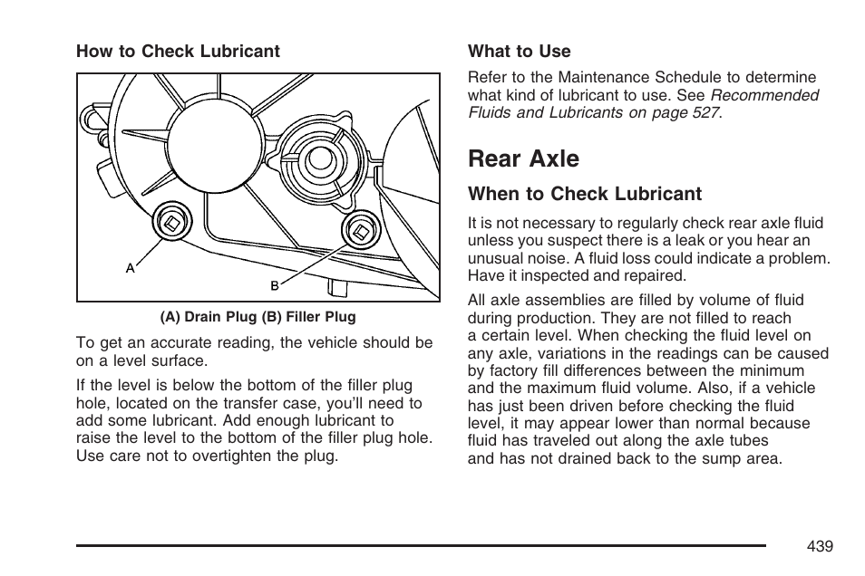 Rear axle | Cadillac 2007 Escalade User Manual | Page 439 / 570