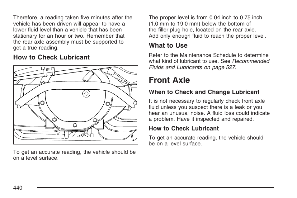 Front axle | Cadillac 2007 Escalade User Manual | Page 440 / 570