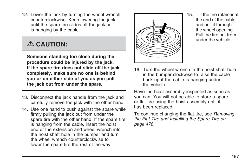 Caution | Cadillac 2007 Escalade User Manual | Page 487 / 570
