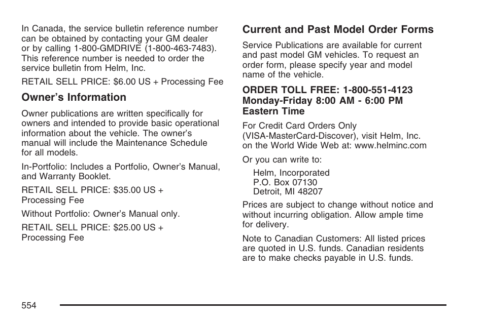 Cadillac 2007 Escalade User Manual | Page 554 / 570