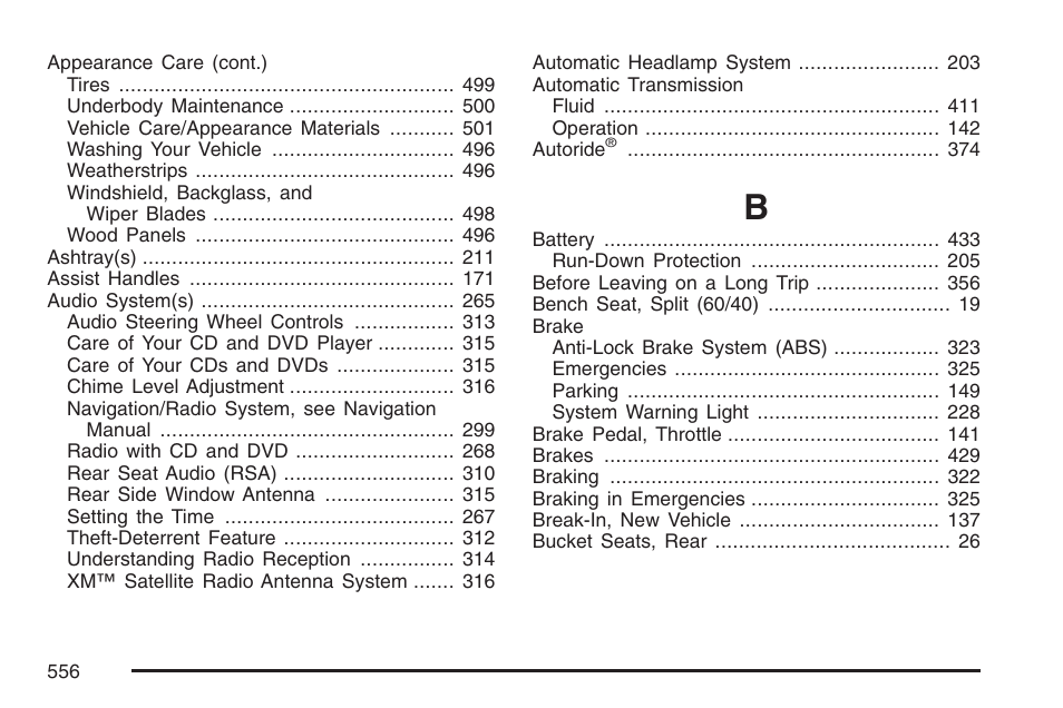Cadillac 2007 Escalade User Manual | Page 556 / 570