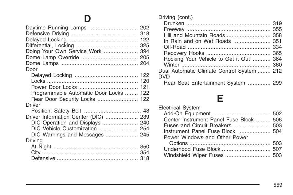 Cadillac 2007 Escalade User Manual | Page 559 / 570