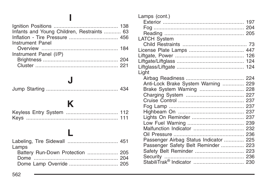 Cadillac 2007 Escalade User Manual | Page 562 / 570