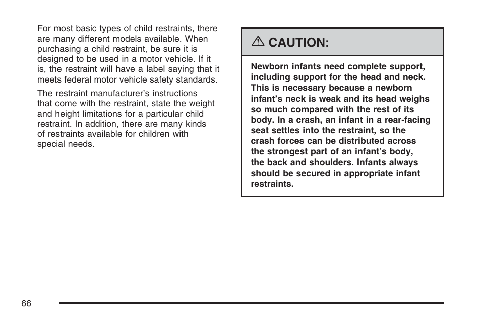 Caution | Cadillac 2007 Escalade User Manual | Page 66 / 570