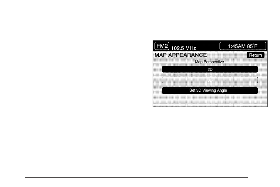 Map appearance | Cadillac 2006 XLR User Manual | Page 213 / 448