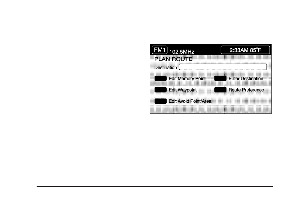 Plan route, Plan route -18, Voice guidance volume settings | Cadillac 2006 XLR User Manual | Page 214 / 448